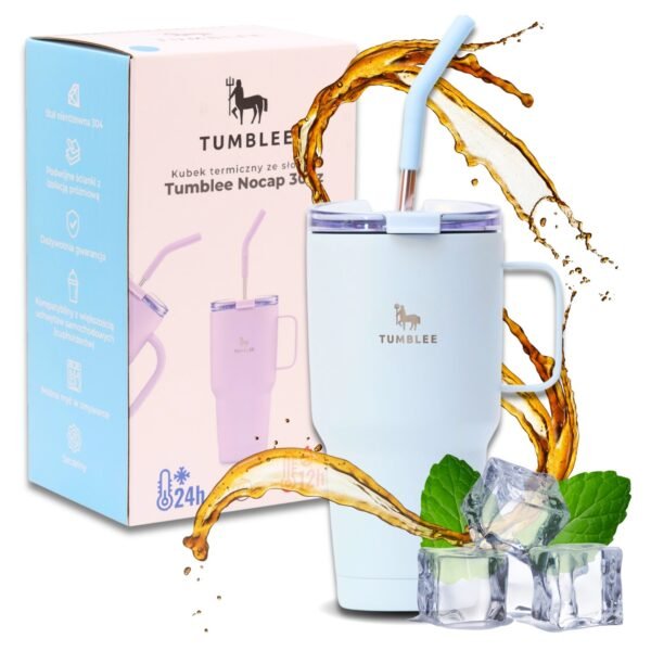 Kubek termiczny Tumbler 900 ml Tumblee GO Aquamarine - obrazek 2